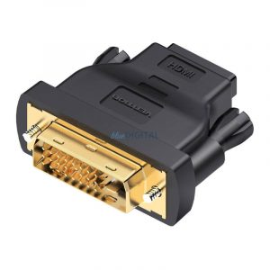 Adaptor DVI (24+1) mascul HDMI Femeie Vention ECDB0 (negru)