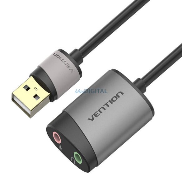 Placă de sunet USB externă 0,15 m Vention CDKHB (gri)