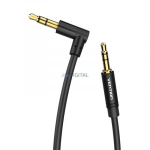 Cablu audio de la 3,5 mm male la 90° male 1,5 m Vention BAKBG-T Negru