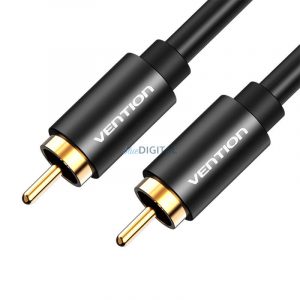 Cablu RCA (coaxial) tată la tată Vention VAB-R09-B200, 2 m (negru)