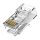 RJ45 modular Cat.5E UTP Vention IDBR0-100, transparent, la pachet de 100