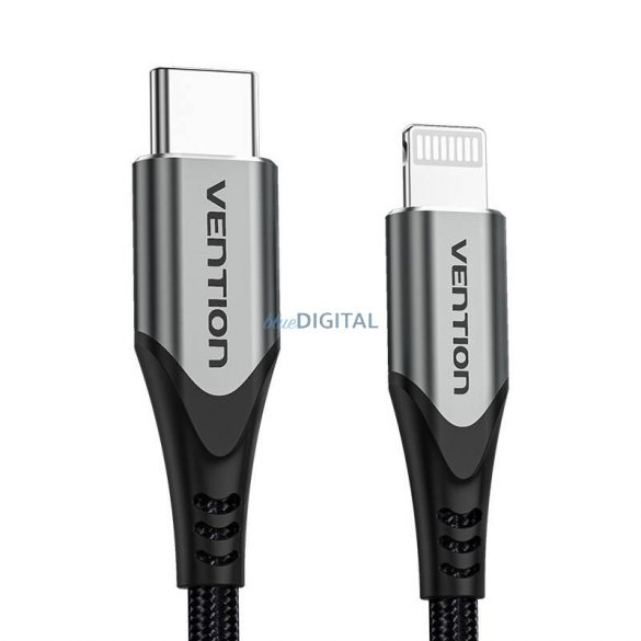 Cablu USB 2.0 si Lightning Vention TACHH 2m gri