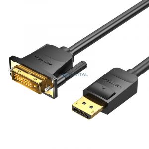 Cablu DisplayPort-DVI 2m Vention HAFBH (negru)