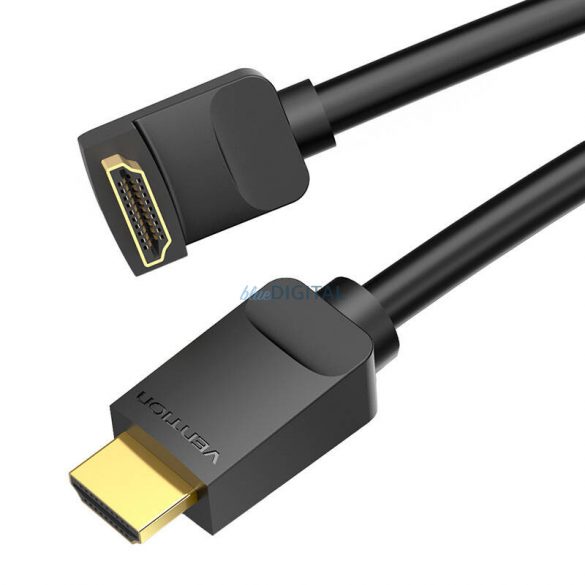 Cablu HDMI Vention AARBH 2m Unghi 90° (negru)