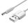 USB și mufă baril de 3,5 mm Cablu de alimentare de 5 V CC 0,5 m Vention CEXWD (alb)