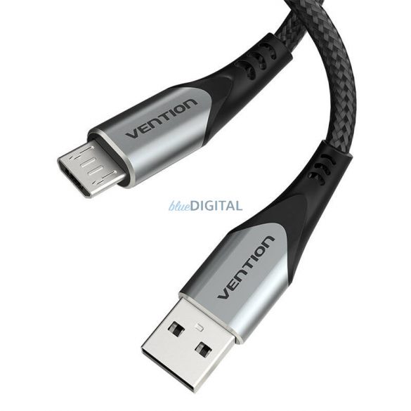 Cablu USB 2.0 A - Micro-B 3A 0,5m Vention COAHD gri