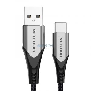 Cablu USB 2.0 A și USB-C 3A 0,5m Vention CODHD gri