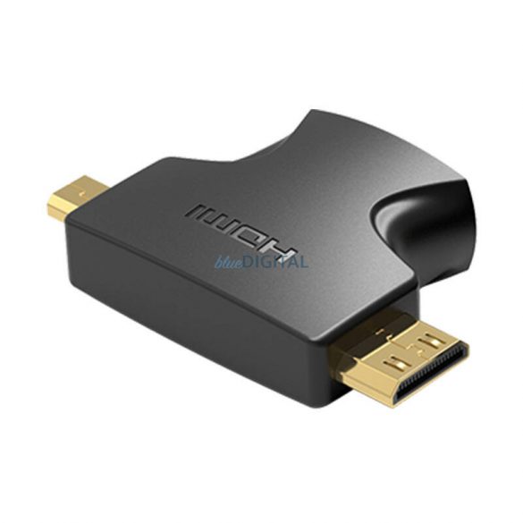 HDMI - Adaptor Mini/Micro HDMI 2in1 Vention AGFB0 (negru)