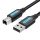 Cablu USB 2.0 A-B Vention COQBD 0,5 m (negru)