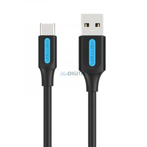 Cablu de încărcare USB-A 2.0 USB-C Vention COKBC 0,25 m (negru)