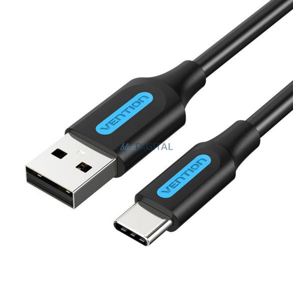 Cablu de încărcare USB-A 2.0 USB-C Vention COKBC 0,25 m (negru)