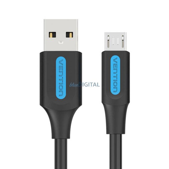 Cablu USB 2.0 A - Micro-B 3A 0.25m Vention COLBC negru