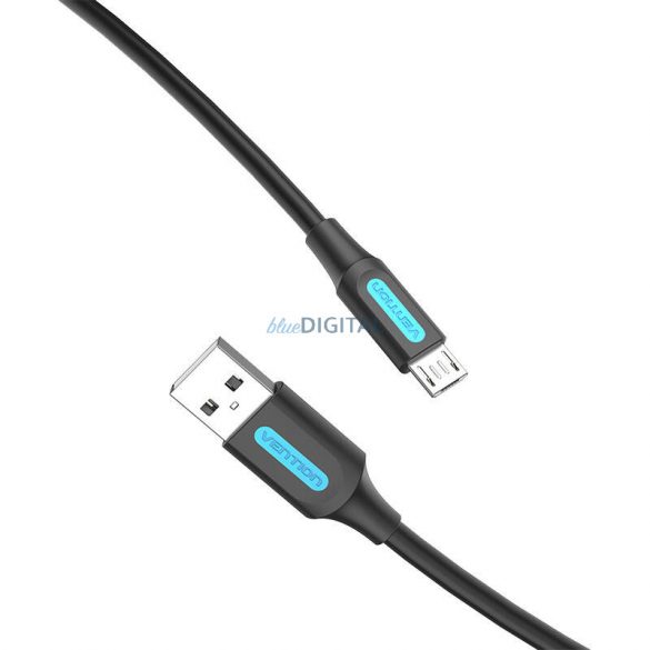 Cablu USB 2.0 A - Micro-B 3A 0.25m Vention COLBC negru