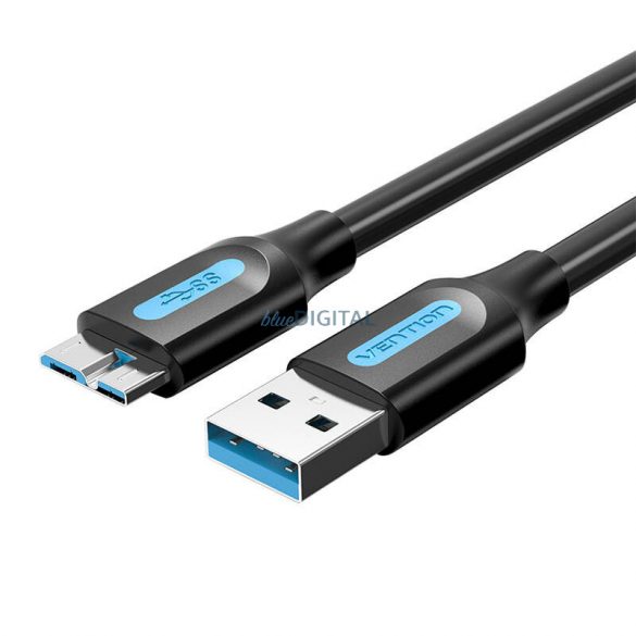 Cablu USB 3.0 A tată la Micro-B tată Vention COPBC 0,25 m PVC negru