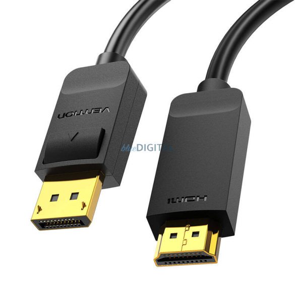 Cablu HDMI 4K DisplayPort 2m Vention HAGBH (negru)