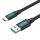 Cablu USB 3.0 A si USB-C Vention COZBH 2m PVC negru