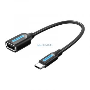 Adaptor USB-C 2.0 M și F USB-A OTG Vention CCSBB 0,15 m (negru)