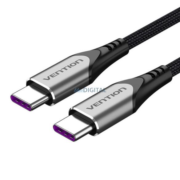 Cablu USB-C 2.0 USB-C 5A Vention TAEHD 0,5m gri