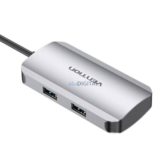 USB-C USB-C stație de andocare, 3x USB3.0, PD 0,15 m Vention TNDHB, gri