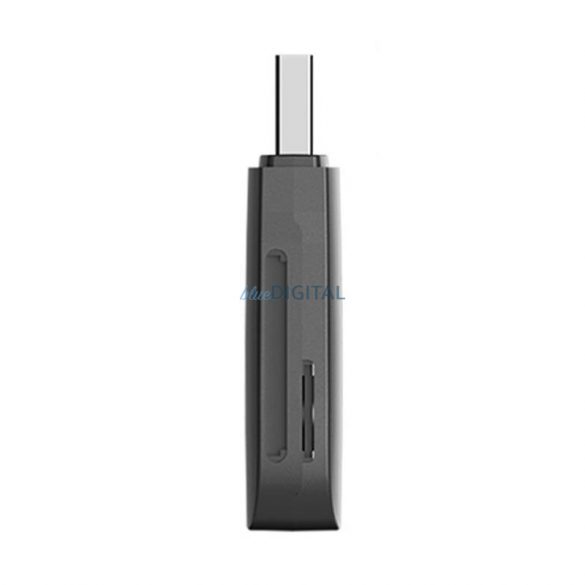 Cititor de carduri de memorie 2-in-1 USB 2.0 A (SD+TF) Vention CLEB0 (negru)