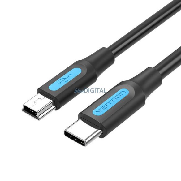 Cablu USB-C 2.0 și Mini-B 2A 1m Vention COWBF negru