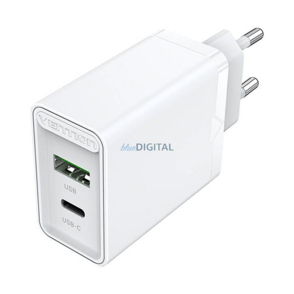 Încărcător de perete USB(A+C) Vention FBBW0-EU (18W/20W) Alb