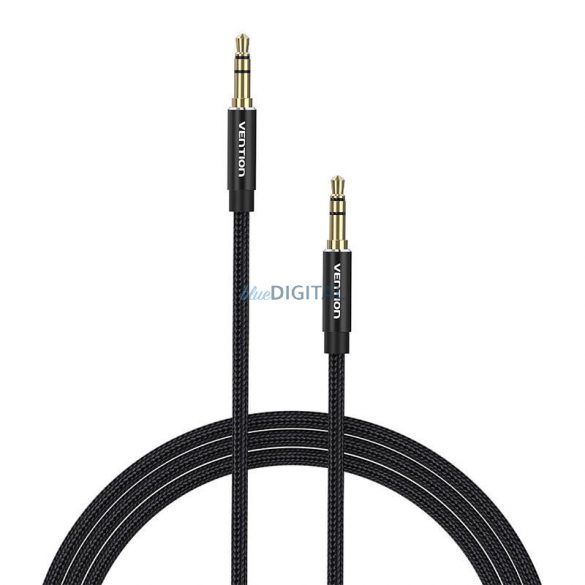 Cablu audio de 3,5 mm 0,5 m Vention BAWBD negru