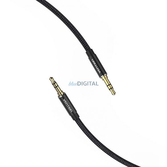 Cablu audio de 3,5 mm 0,5 m Vention BAWBD negru