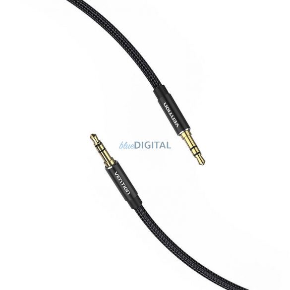 Cablu audio de 3,5 mm 1m Vention BAWBF Negru