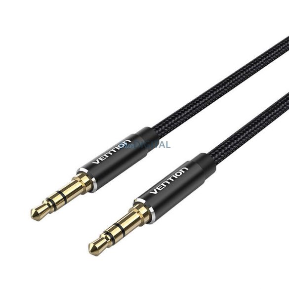 Cablu audio de 3,5 mm 1m Vention BAWBF Negru