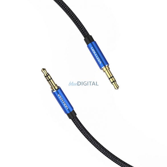 Cablu audio de 3,5 mm 1m Vention BAWLF Negru