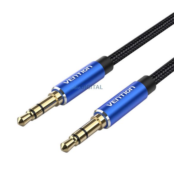 Cablu audio de 3,5 mm 1m Vention BAWLF Negru