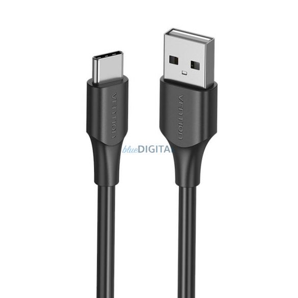 Cablu USB 2.0 A și USB-C 3A Vention CTHBF 1m Negru