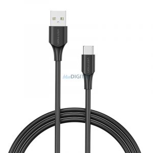 Cablu USB 2.0 A și USB-C 3A Vention CTHBI 3m Negru