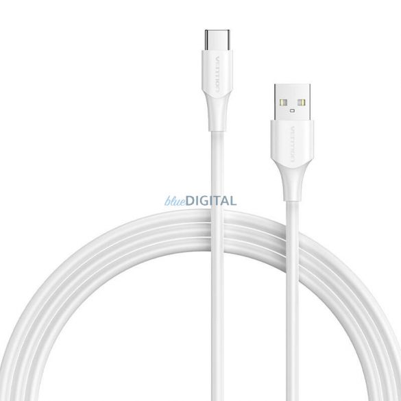 Cablu USB 2.0 A și USB-C 3A Vention CTHWI 3m Alb