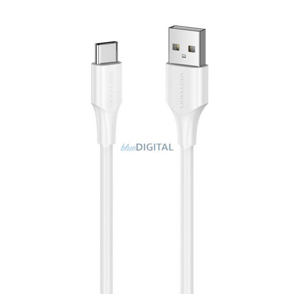 Cablu USB 2.0 A și USB-C 3A Vention CTHWI 3m Alb