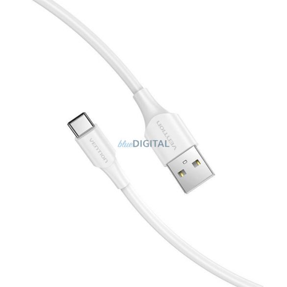 Cablu USB 2.0 A și USB-C 3A Vention CTHWI 3m Alb