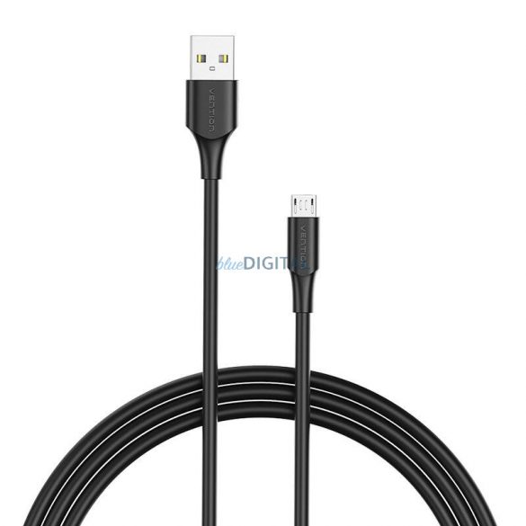 USB 2.0 tată și Micro-B tată 2A 0,5m Vention CTIBD (negru)