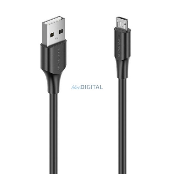 USB 2.0 tată și Micro-B tată 2A 0,5m Vention CTIBD (negru)