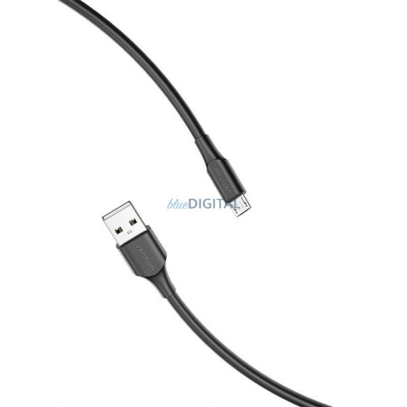 USB 2.0 tată și Micro-B tată 2A 0,5m Vention CTIBD (negru)