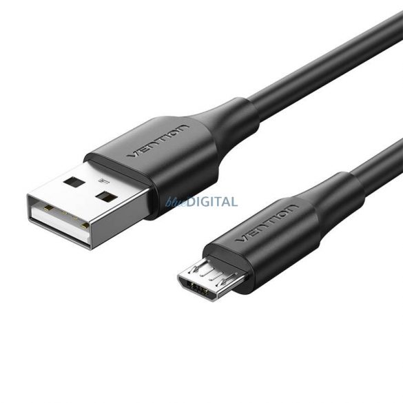 USB 2.0 tată și Micro-B tată 2A 1m Vention CTIBF (negru)