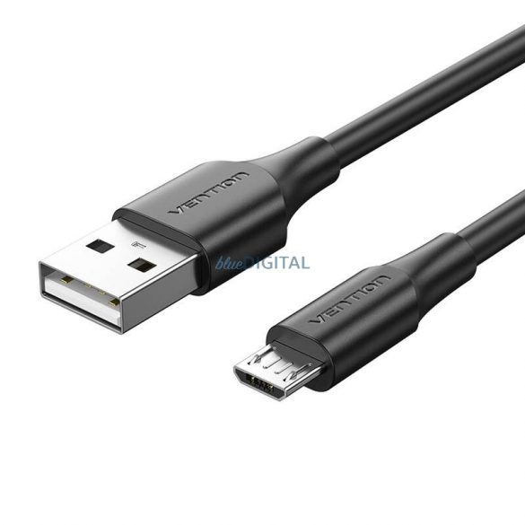 USB 2.0 tată și Micro-B tată 2A 2m Vention CTIBH (negru)