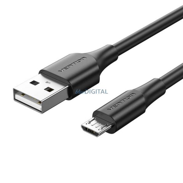 USB 2.0 tată și Micro-B tată 2A 3m Vention CTIBI (negru)