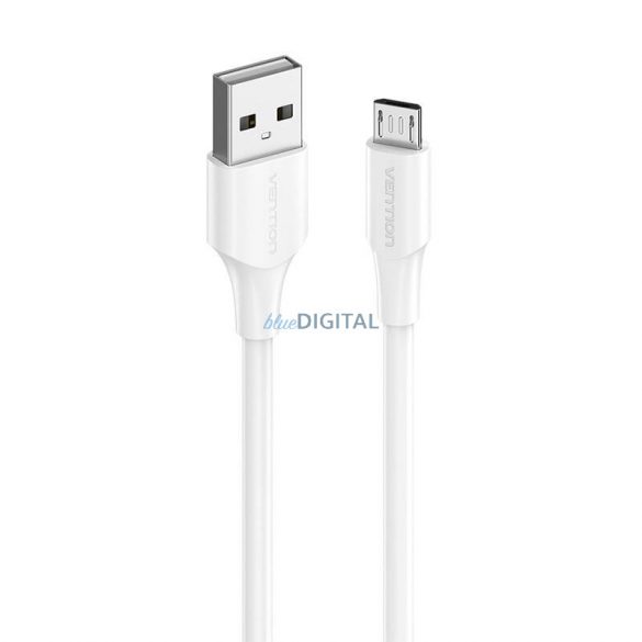 USB 2.0 tată și Micro-B tată 2A 3m Vention CTIWI (alb)