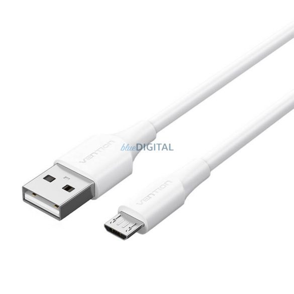 USB 2.0 tată și Micro-B tată 2A 3m Vention CTIWI (alb)