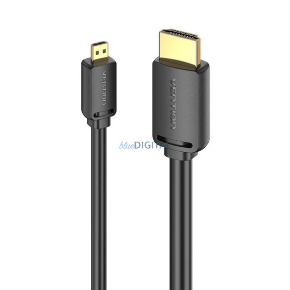 HDMI-D tată HDMI-A tată 4K HD cablu 1m Vention AGIBF (negru)