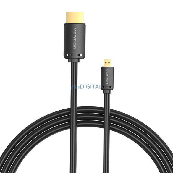 HDMI-D tată HDMI-A tată 4K HD cablu 1,5 m Vention AGIBG (negru)