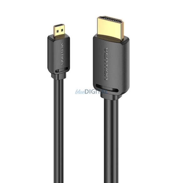 HDMI-D tată HDMI-A tată 4K HD cablu 1,5 m Vention AGIBG (negru)