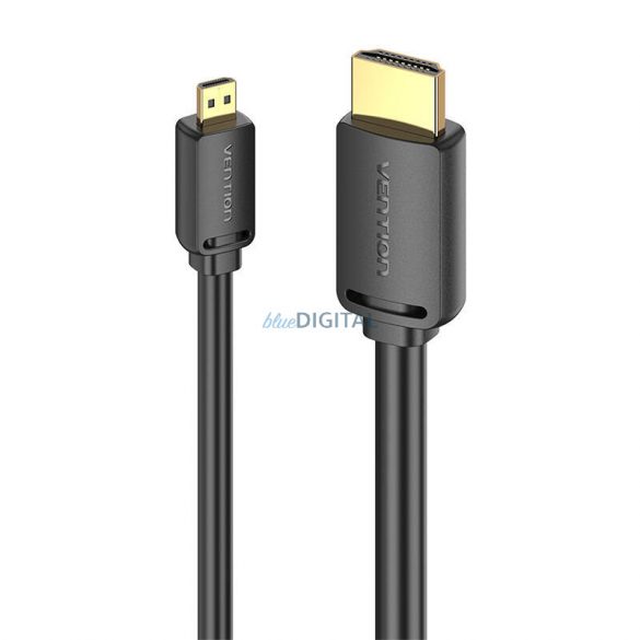 HDMI-D tată HDMI-A tată 4K HD cablu 2m Vention AGIBH (negru)