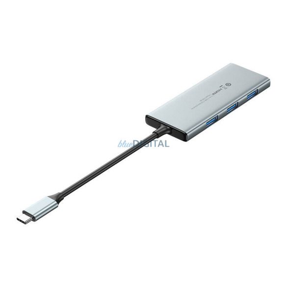 USB-C HDMI, 3x USB 3.0, SD, TF, PD Hub Vention TOPHB 0,15 m Gri